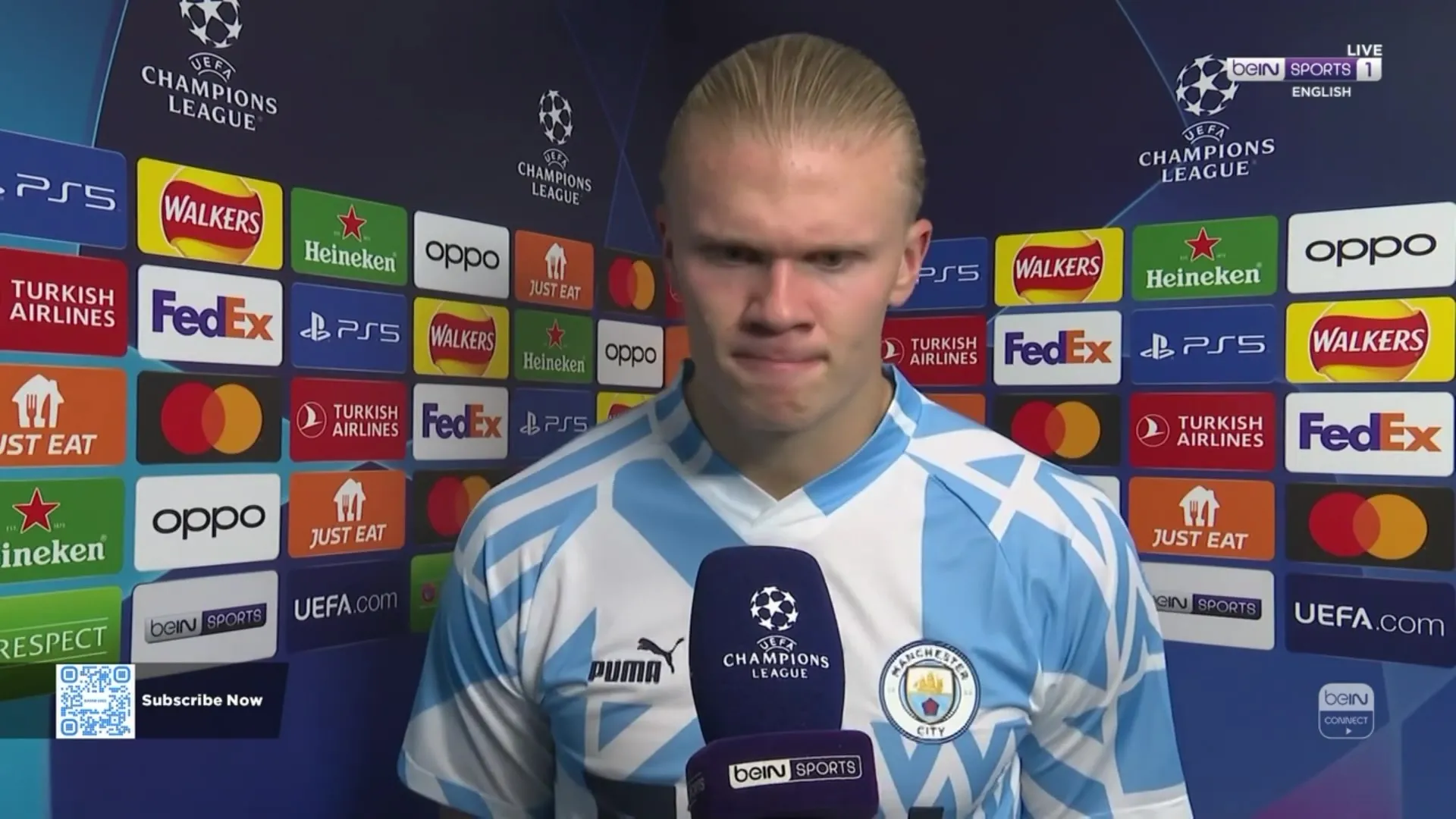 Erling Haaland faz declarações