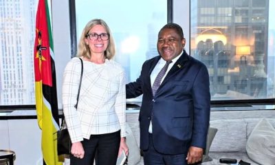 Filipe Nyusi e Anna Bjerde