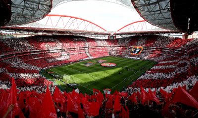 vídeo no estádio da Luz